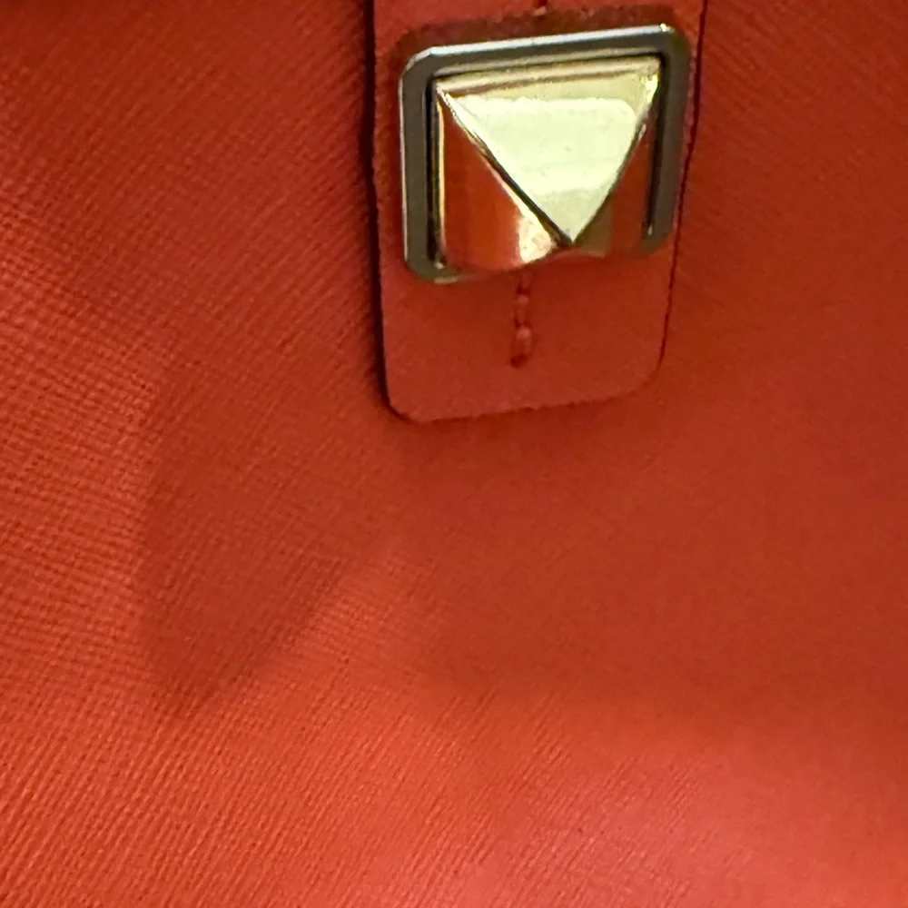 Rebecca Minkoff Everywhere Leather Vibrant Coral Tote - Picture 8 of 16